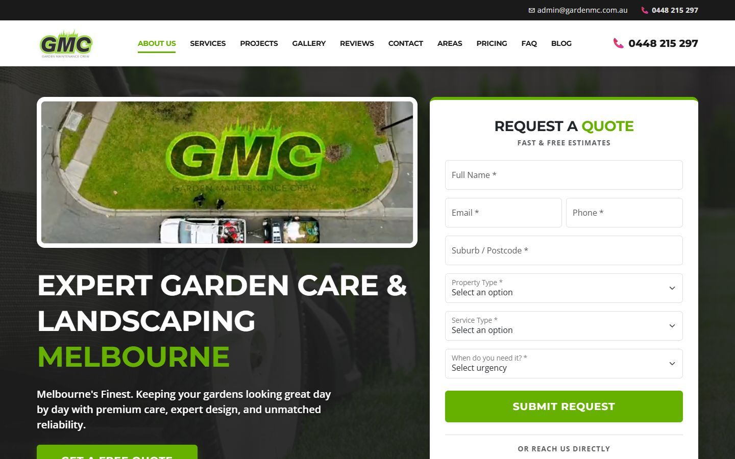 Garden MC homepage on a desktop screen, captured 15 September 2026